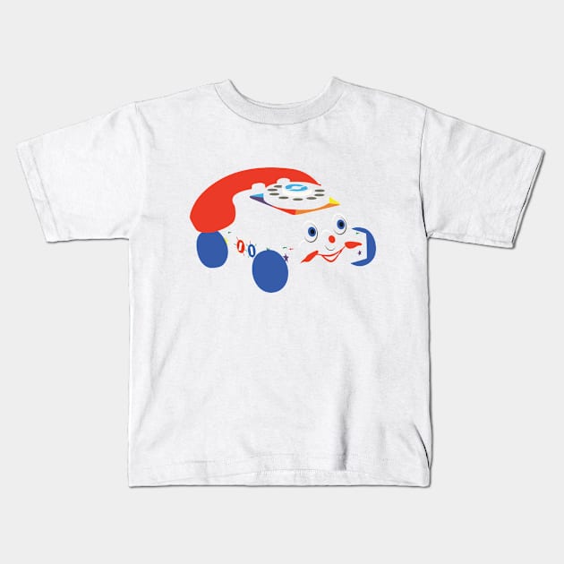 Your First Telephone Kids T-Shirt by Plan8